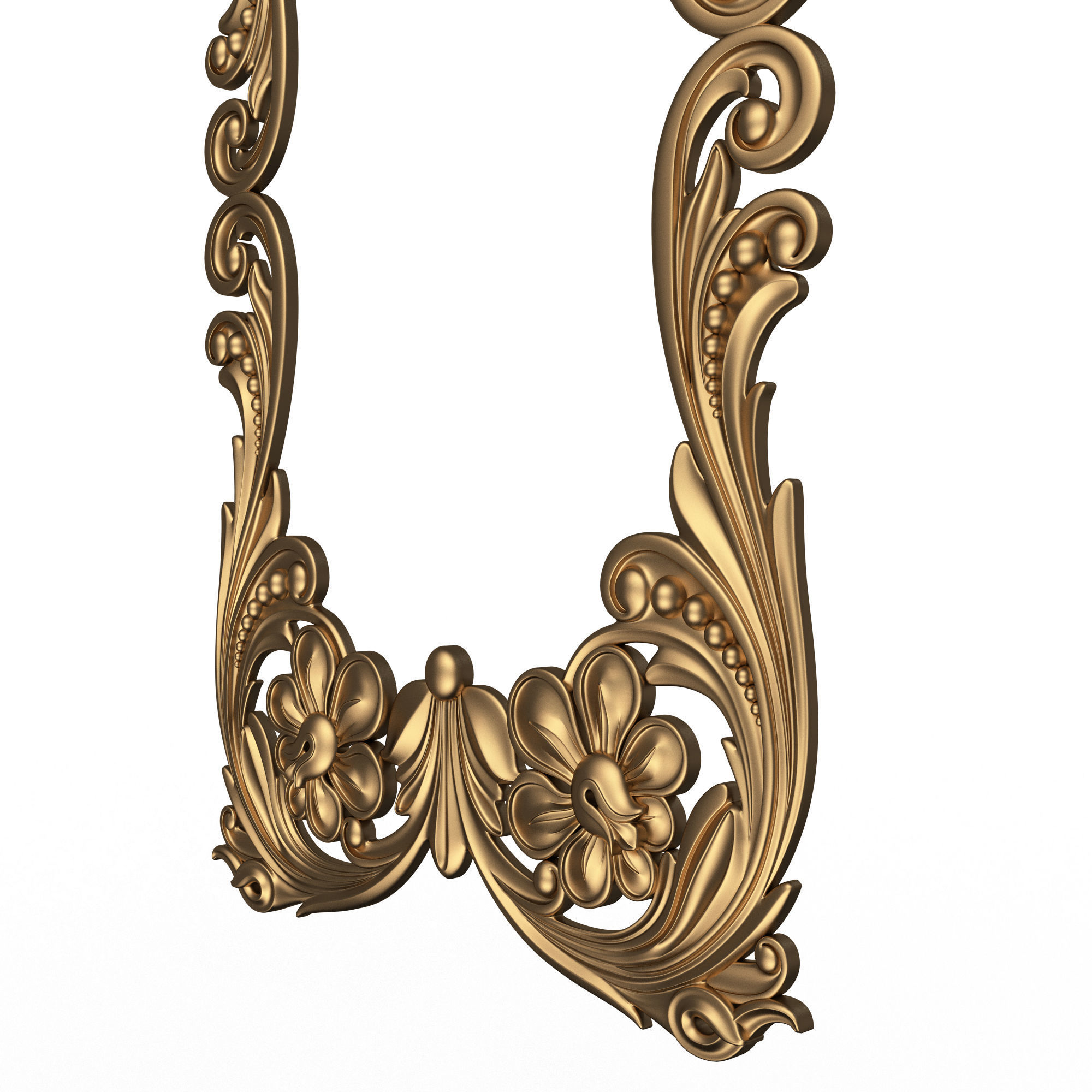 Classic Frame and Mirror Collection 03 Low-poly 3D model_20