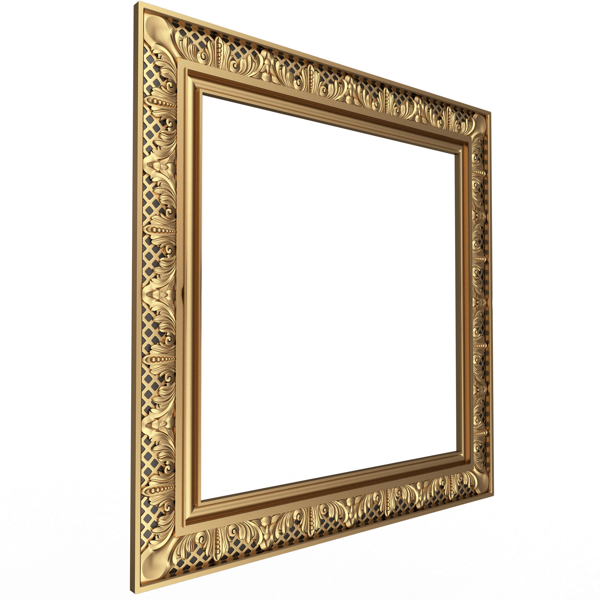 Classic Frame and Mirror Collection 03 Low-poly 3D model_30