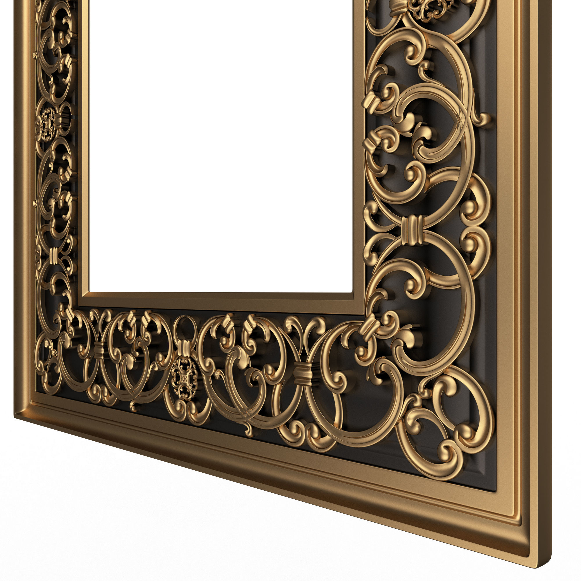 Classic Frame and Mirror Collection 03 Low-poly 3D model_26