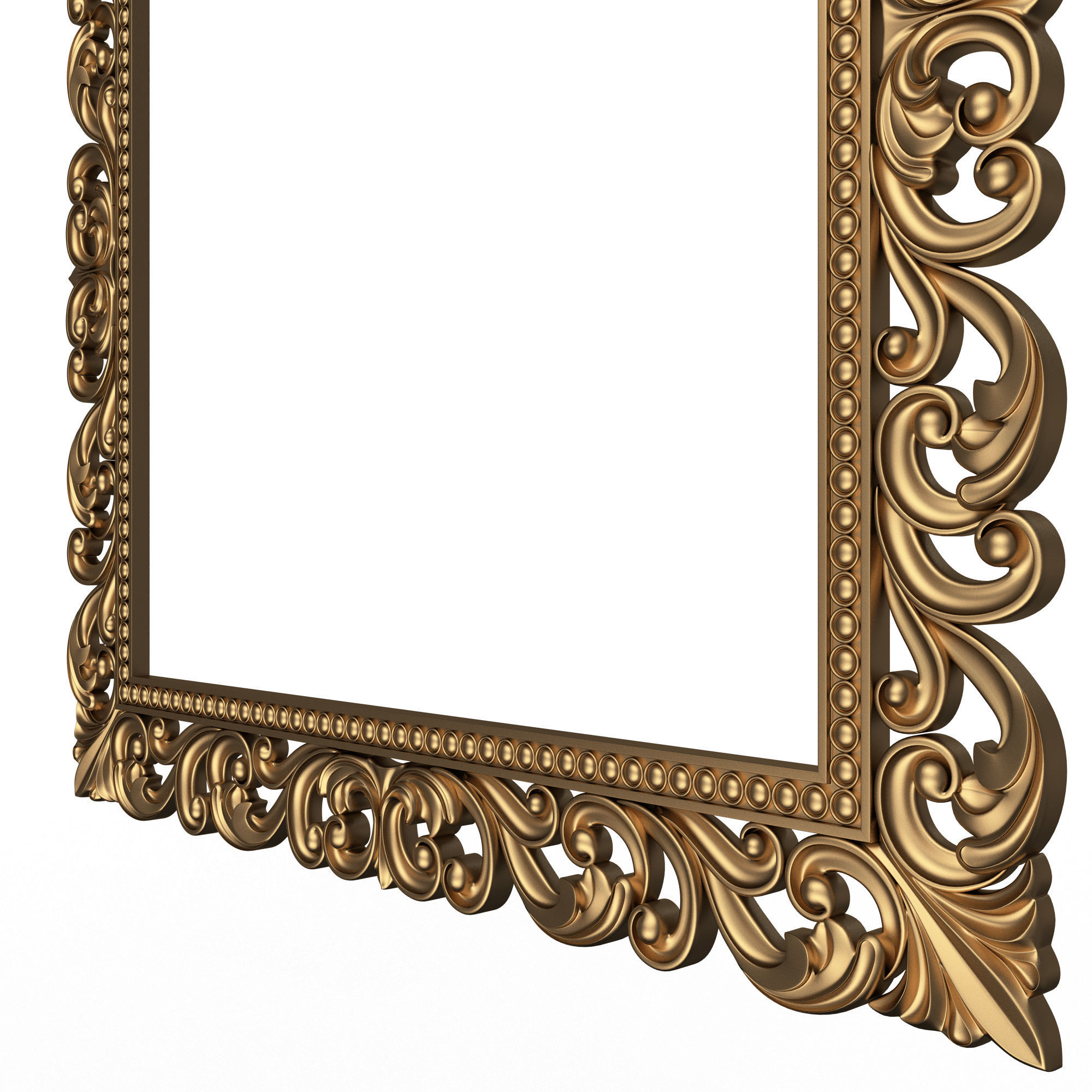 Classic Frame and Mirror Collection 03 Low-poly 3D model_18