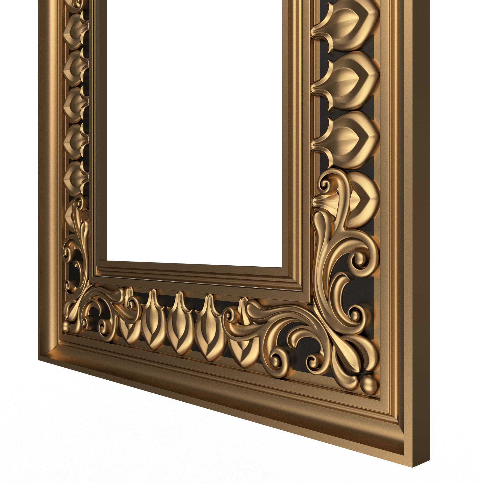 Classic Frame and Mirror Collection 03 Low-poly 3D model_24