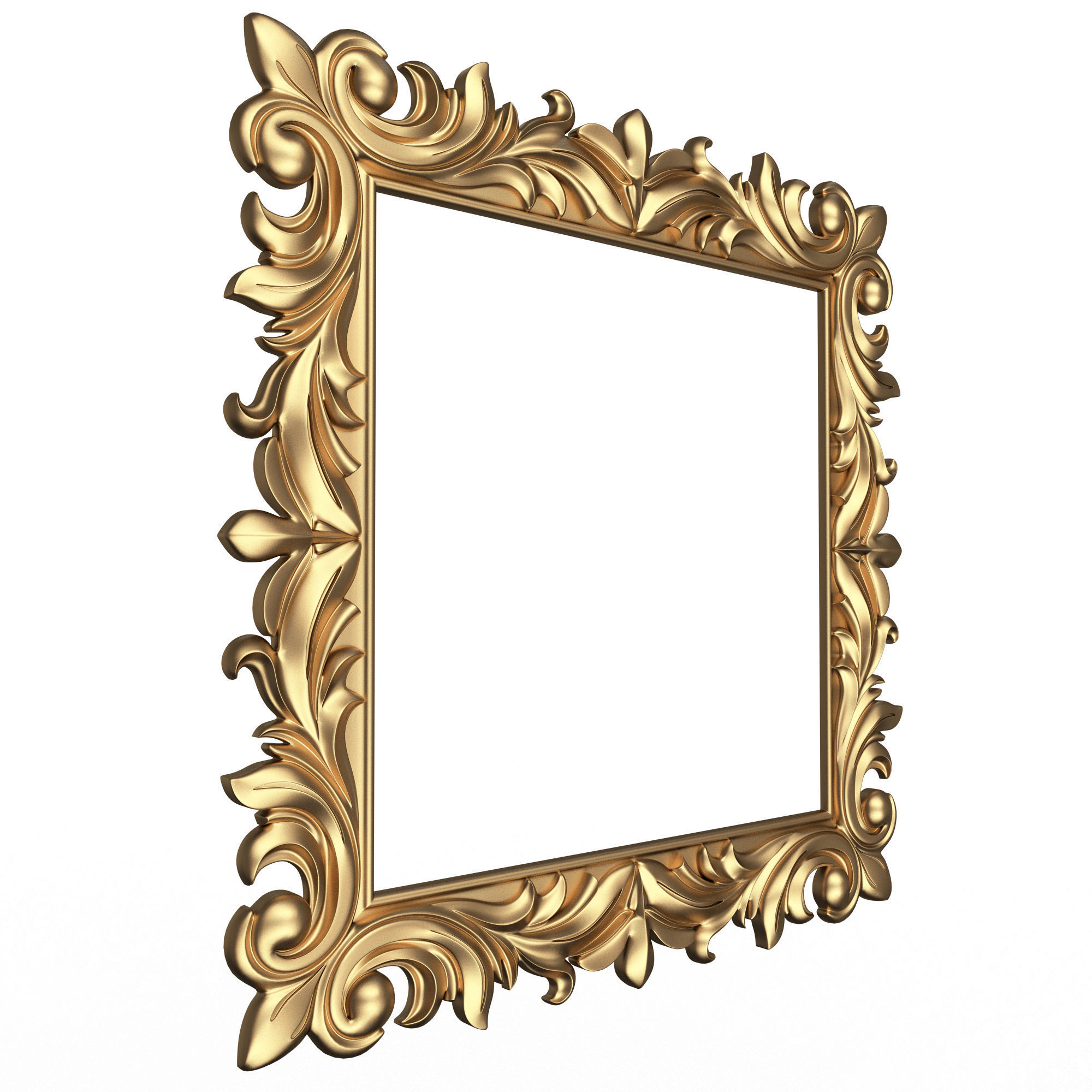 Classic Frame and Mirror Collection 03 Low-poly 3D model_15