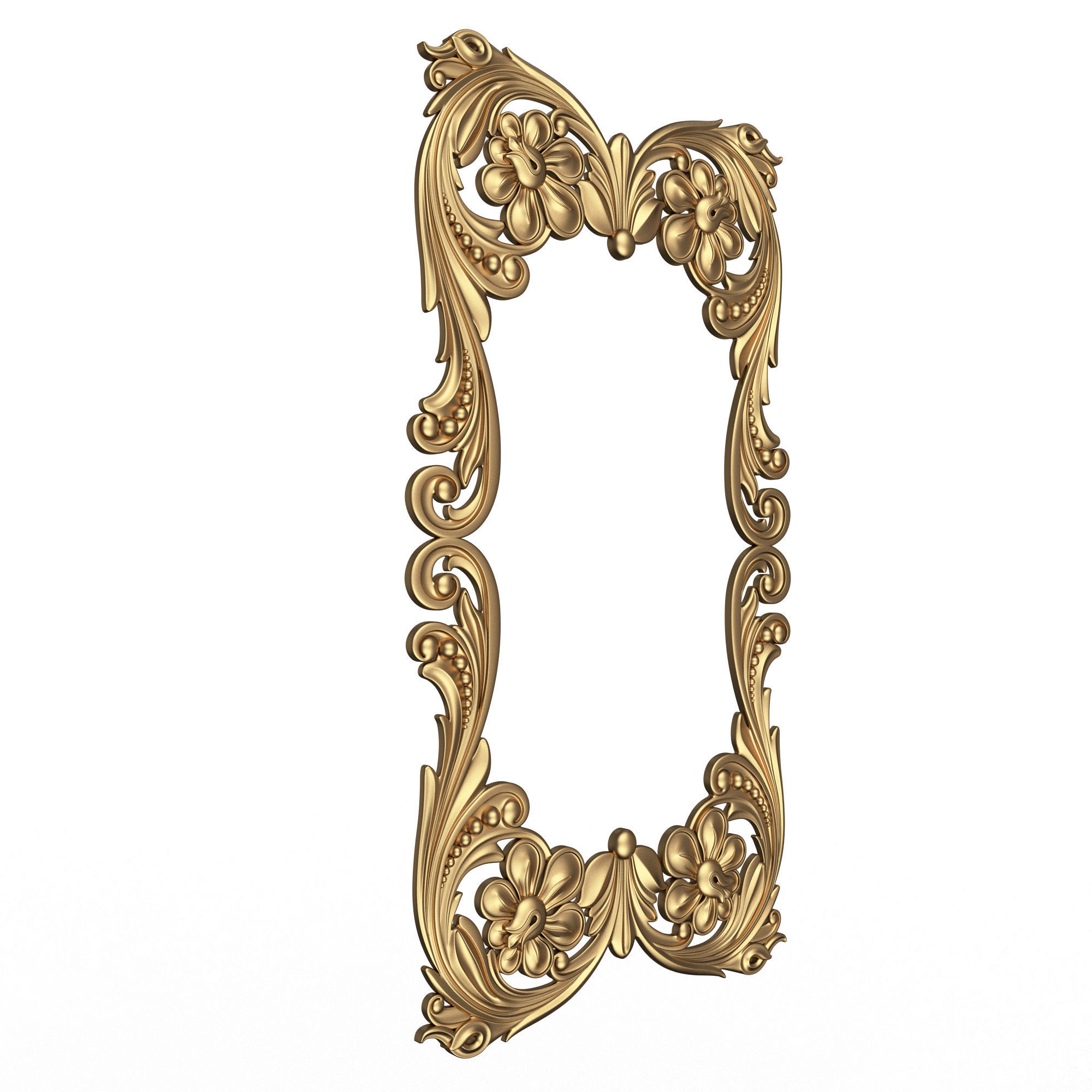 Classic Frame and Mirror Collection 03 Low-poly 3D model_21