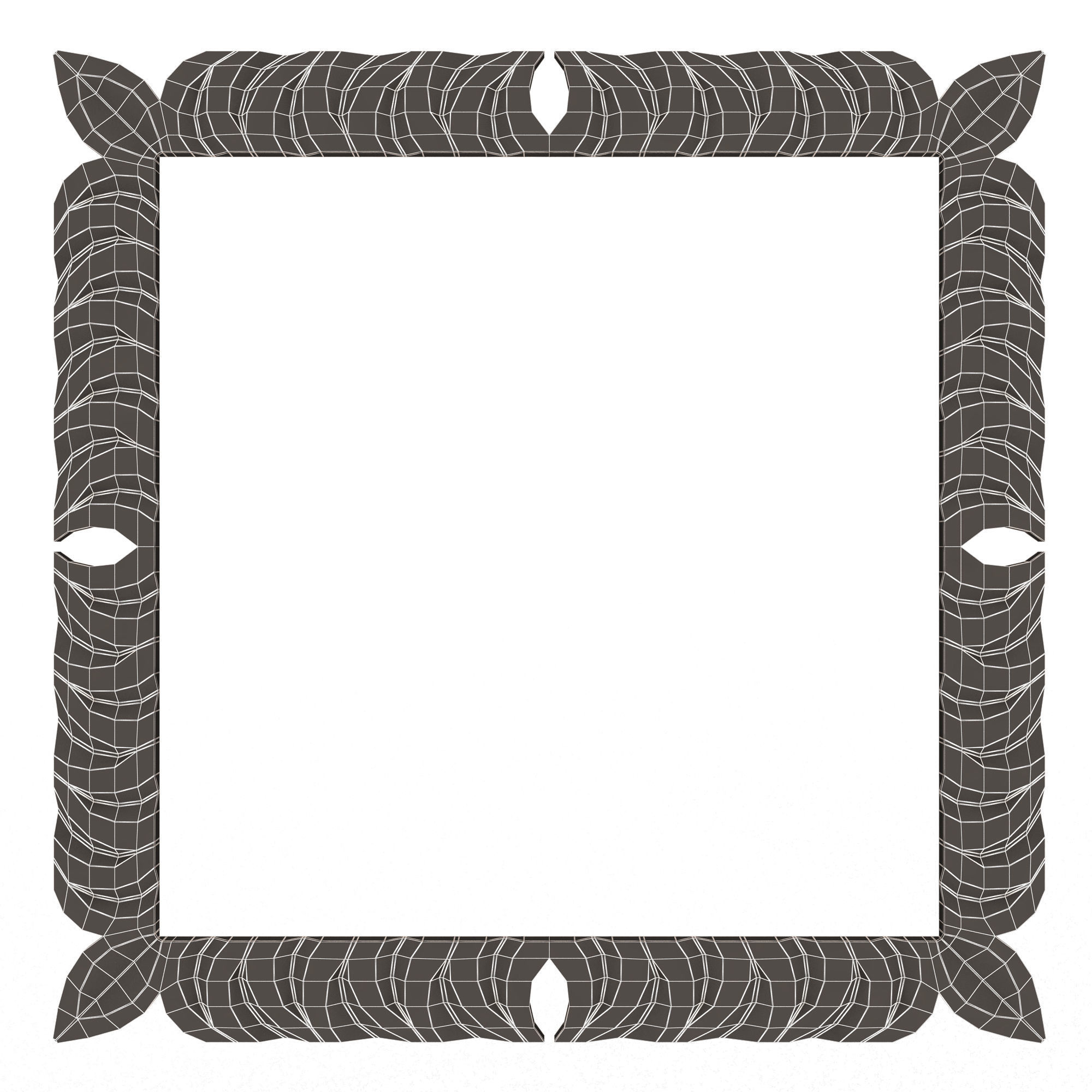 Classic Frame and Mirror Collection 03 Low-poly 3D model_34