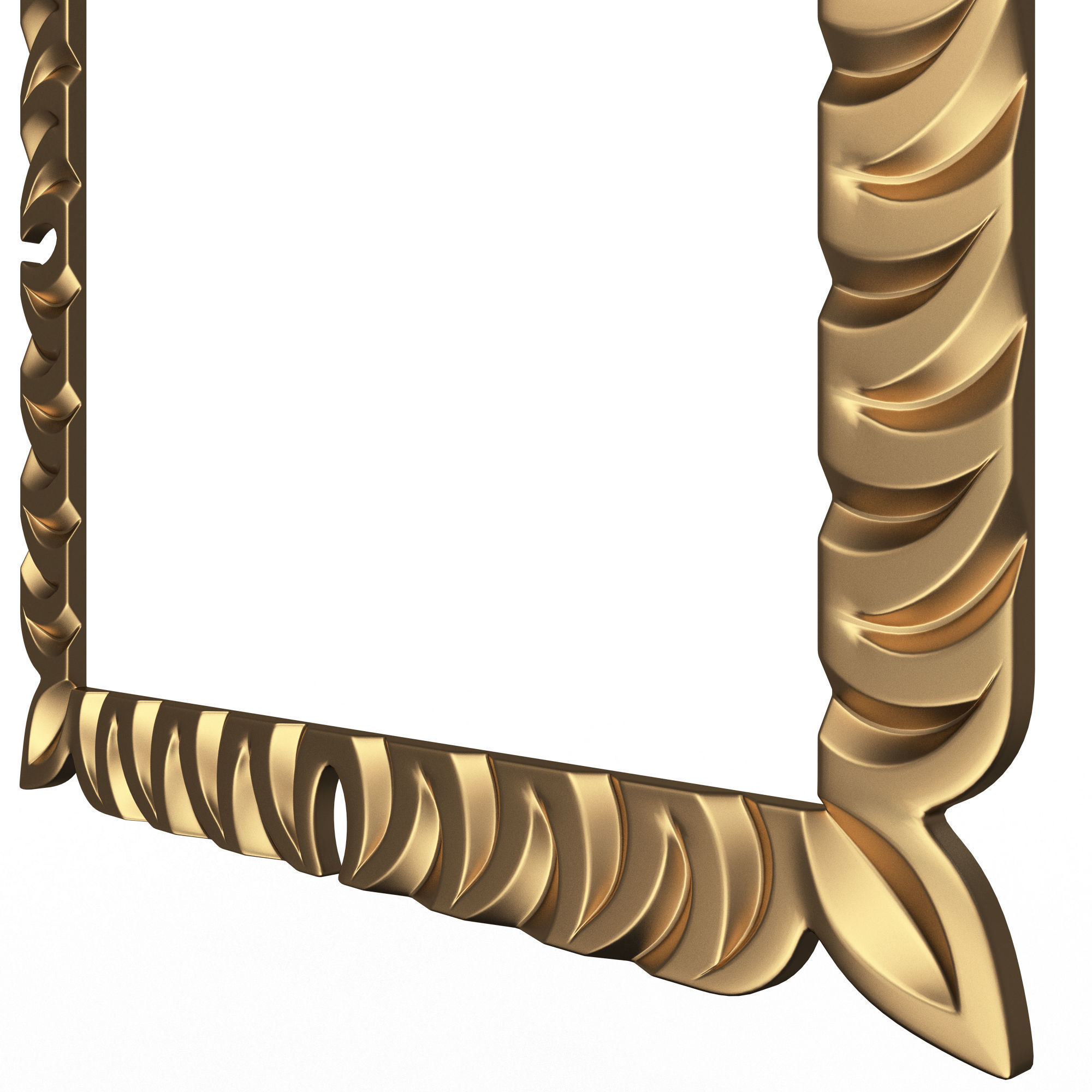 Classic Frame and Mirror Collection 03 Low-poly 3D model_12