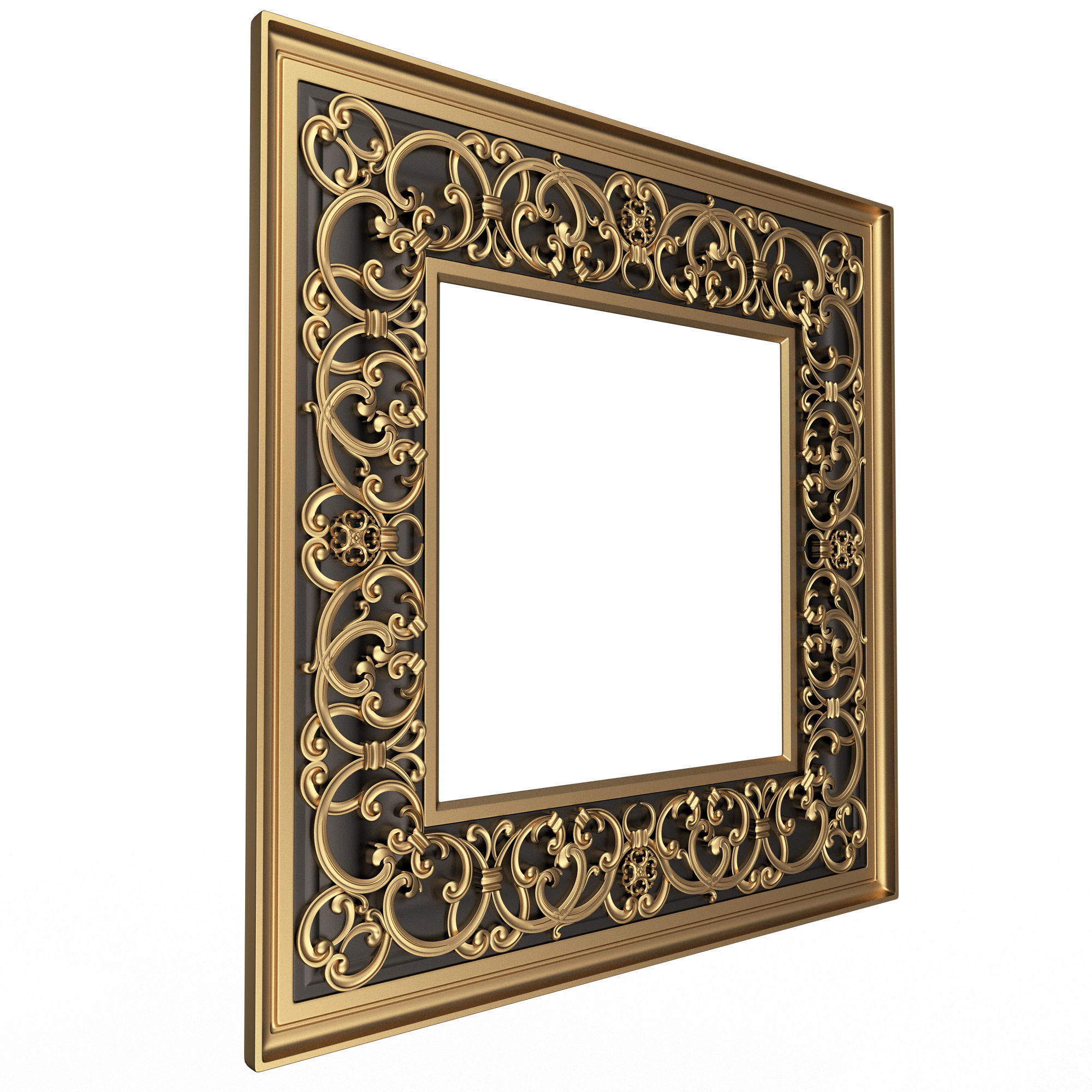 Classic Frame and Mirror Collection 03 Low-poly 3D model_27