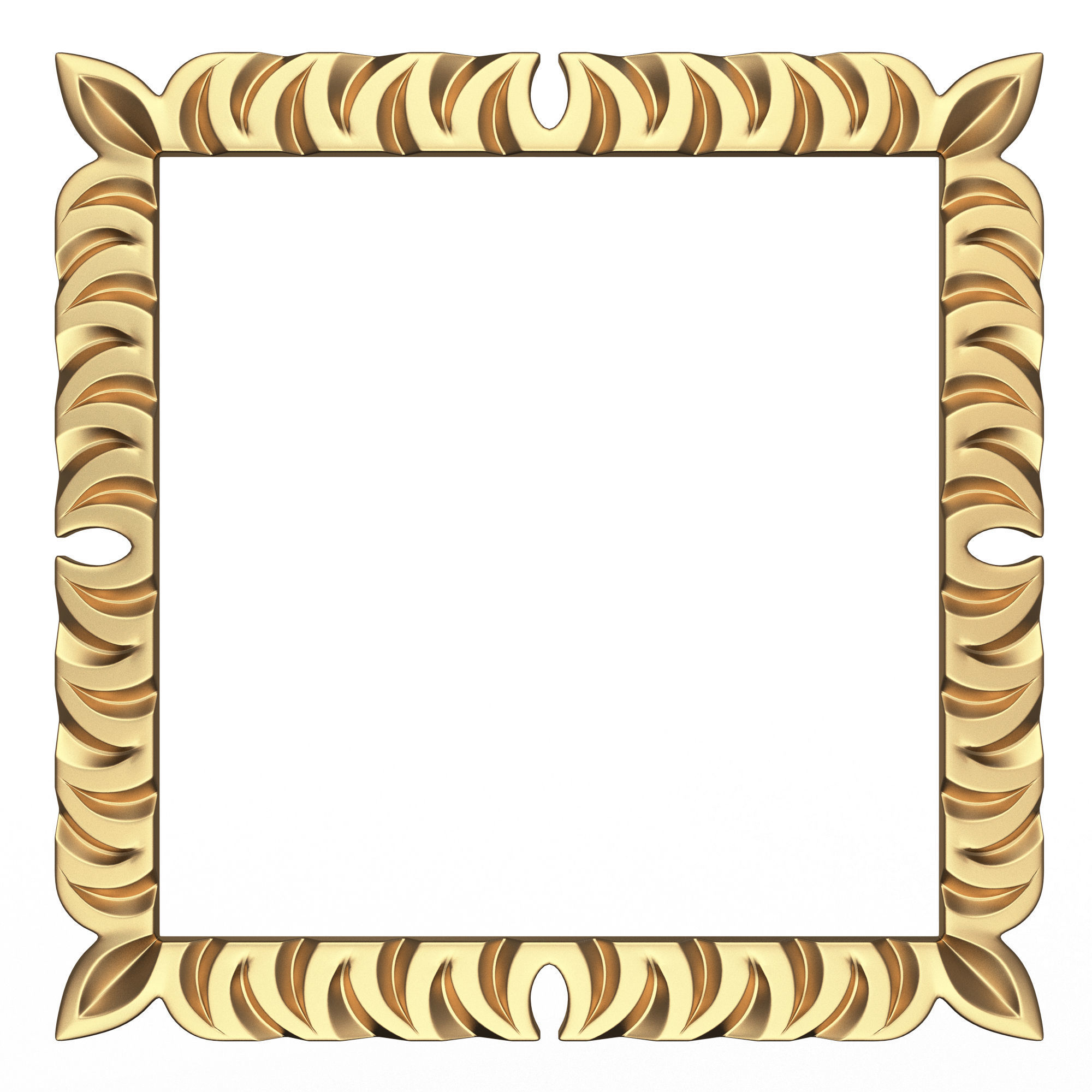 Classic Frame and Mirror Collection 03 Low-poly 3D model_10