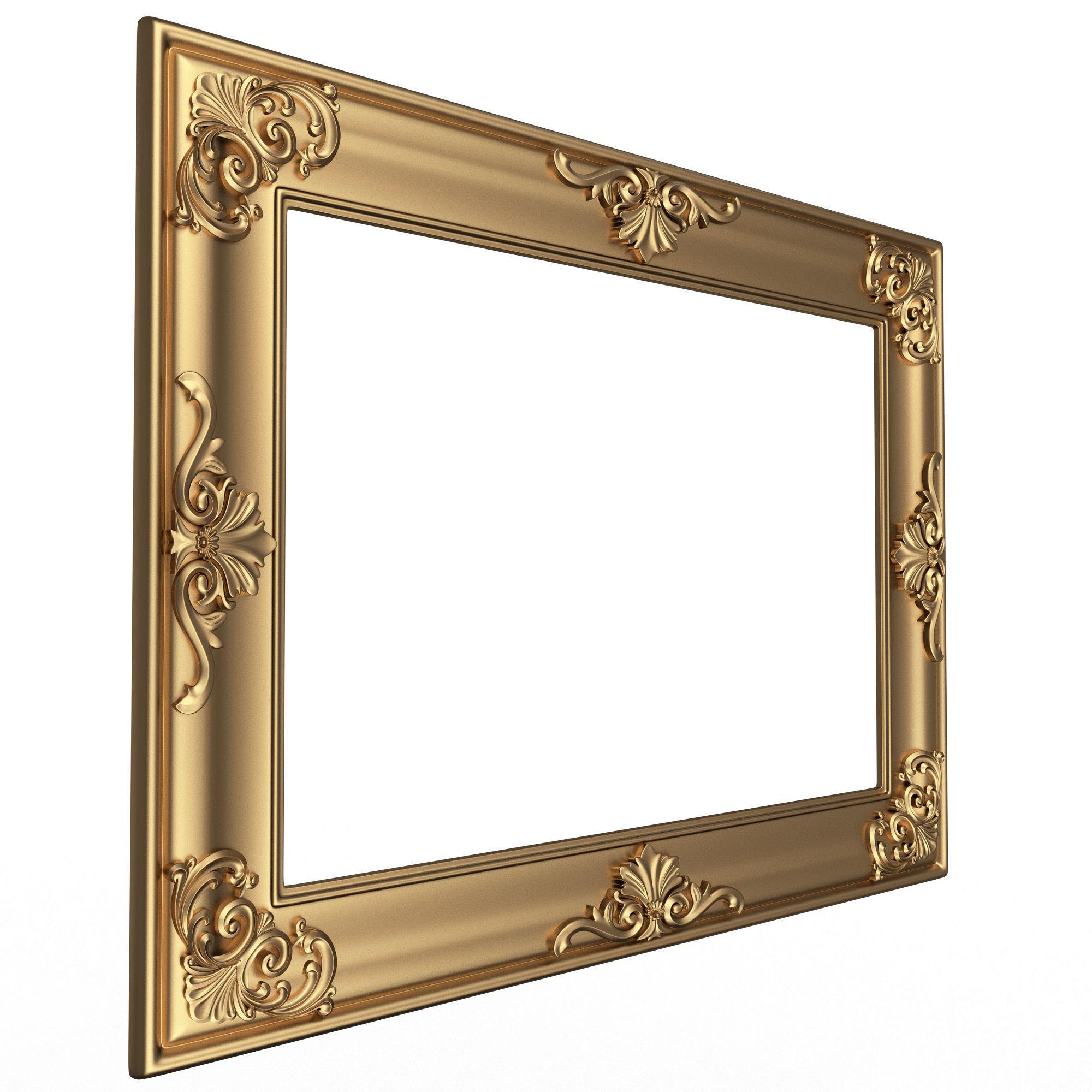 Classic Frame and Mirror Collection 03 Low-poly 3D model_8