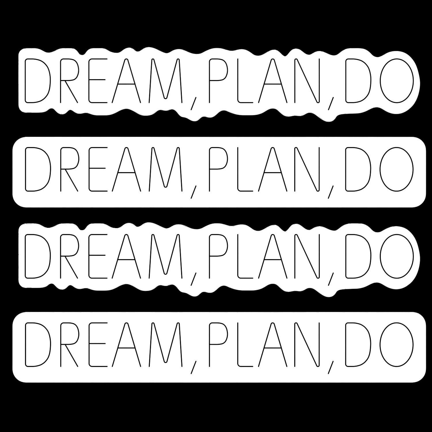 Dream Plan Do Neon Signs 3D model_2