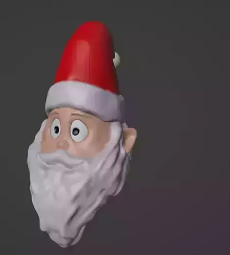 santa n skeleton 3d model printable 3D print model