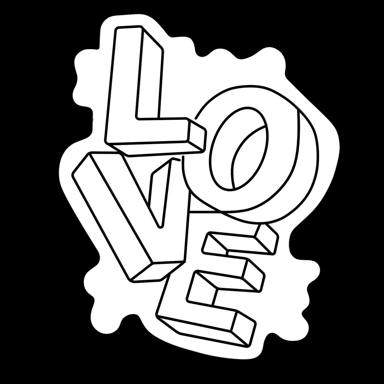 LOVE Neon Sign 3D model_2