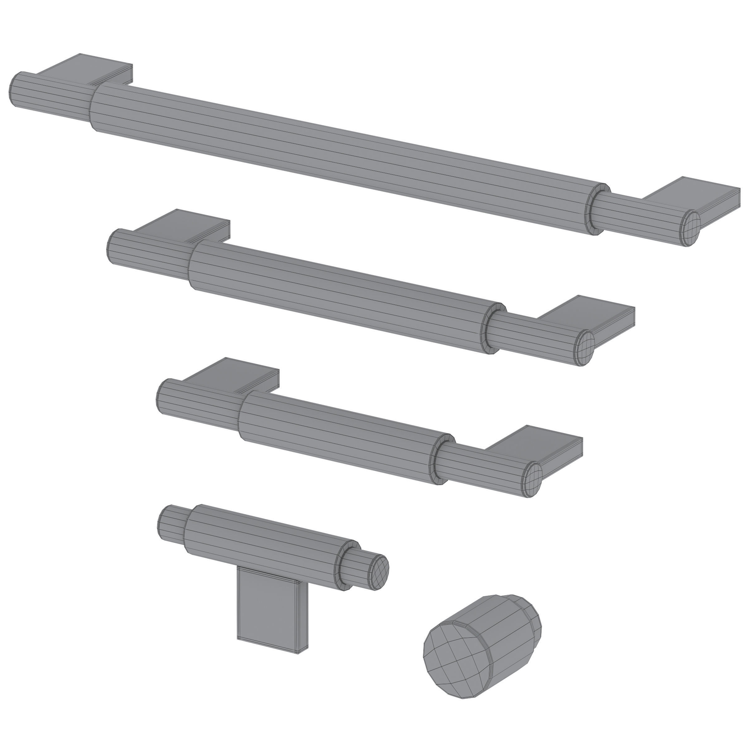 Furniture handles JAROD by Meraki 3D model_4