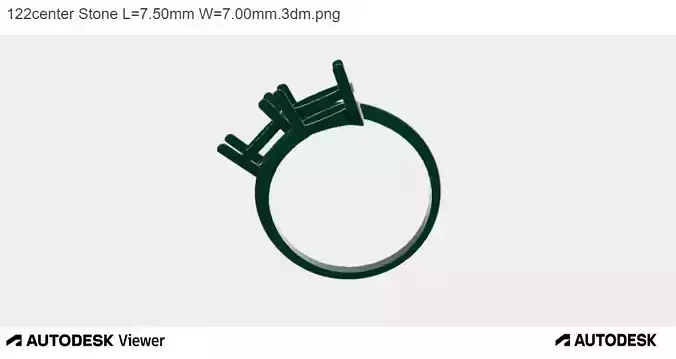 Woman Ring with Two Stone Centre