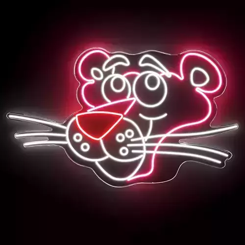 Pink Panther Neon Sign