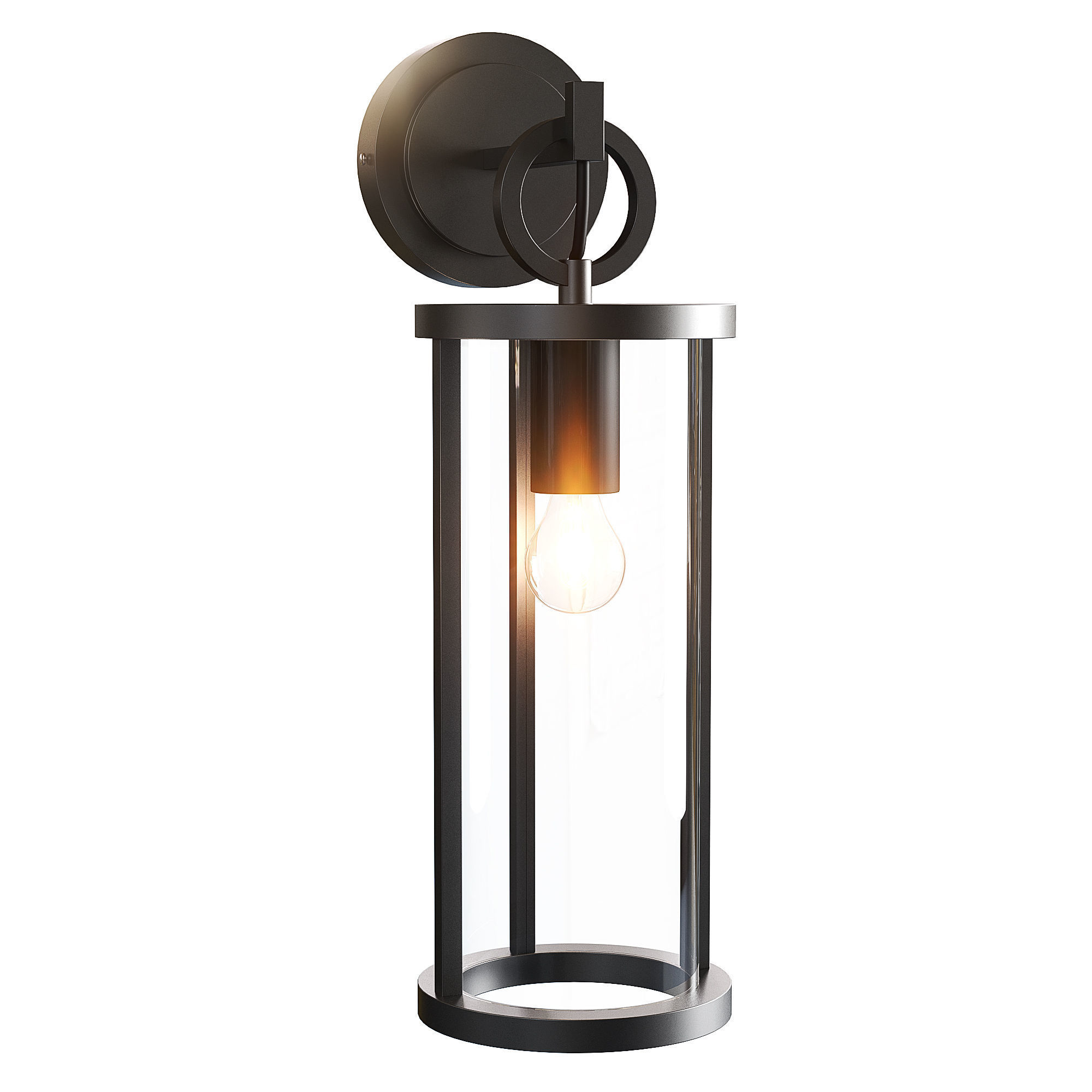 Lucande Emmeline outdoor wall lamp 3D model_1