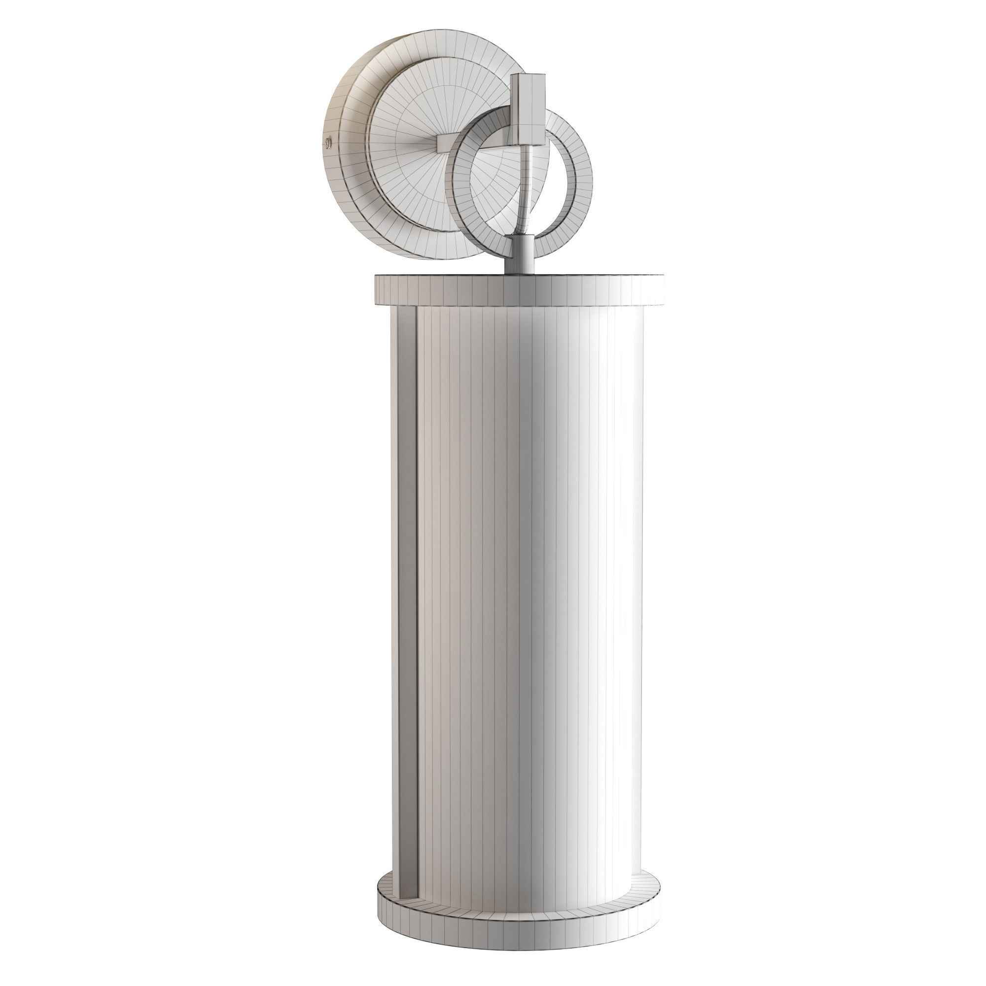 Lucande Emmeline outdoor wall lamp 3D model_2