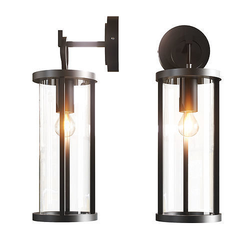 Lucande Emmeline outdoor wall lamp 3D model
