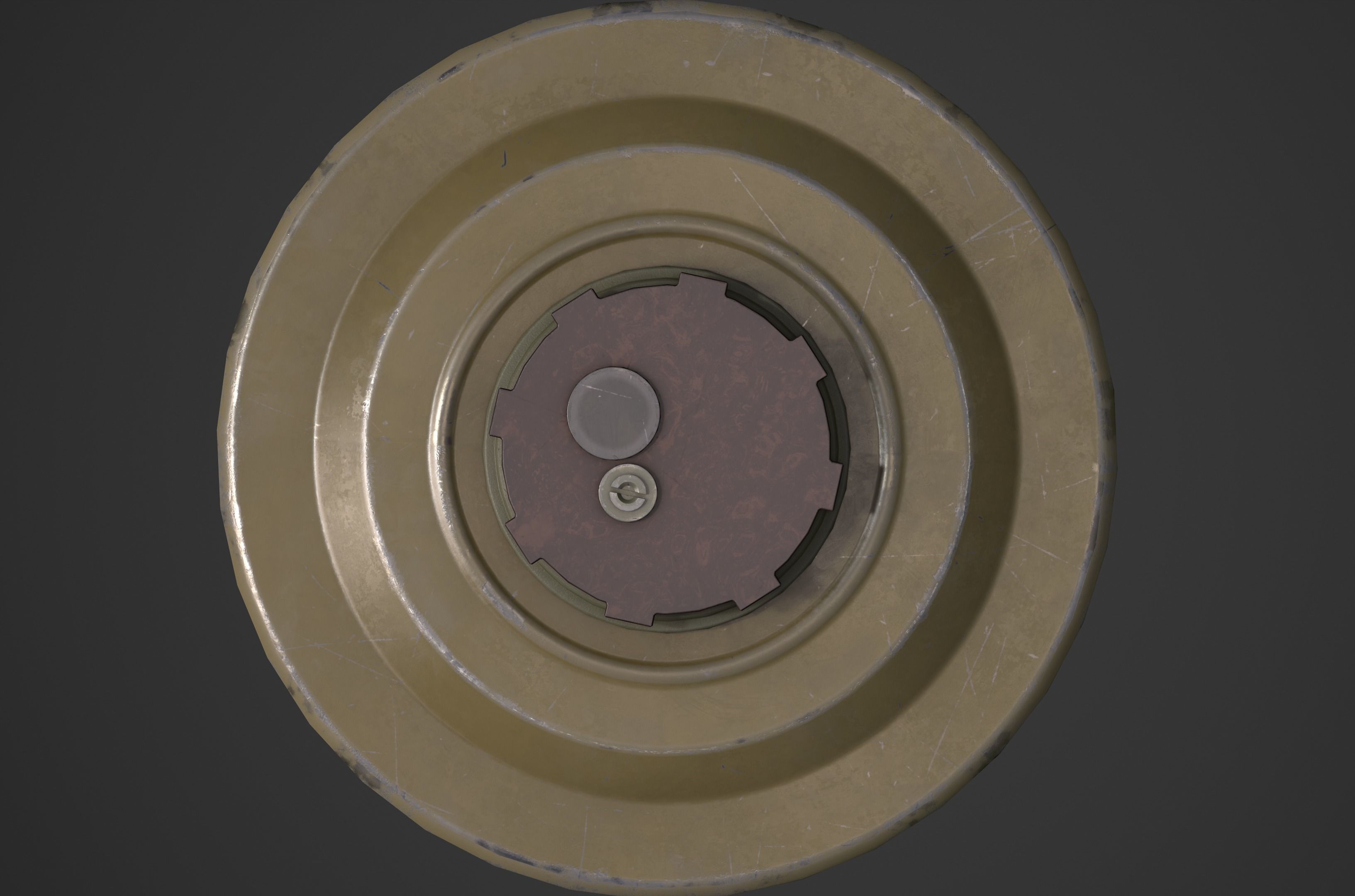 TM-62M AntiTank Landmine Low-poly 3D model_1