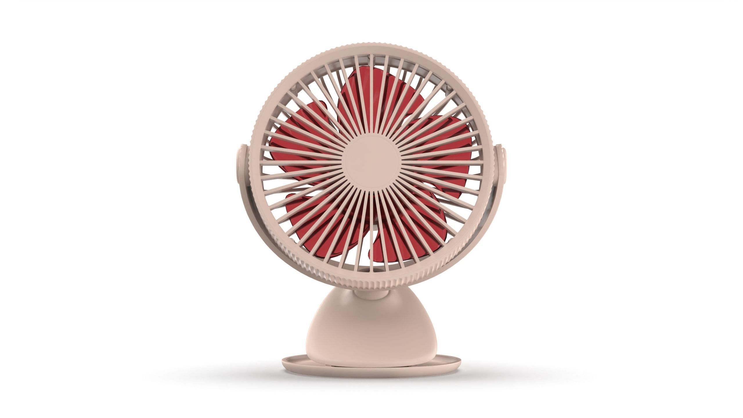 Portable Rechargeable Mini Fan 3D model_9