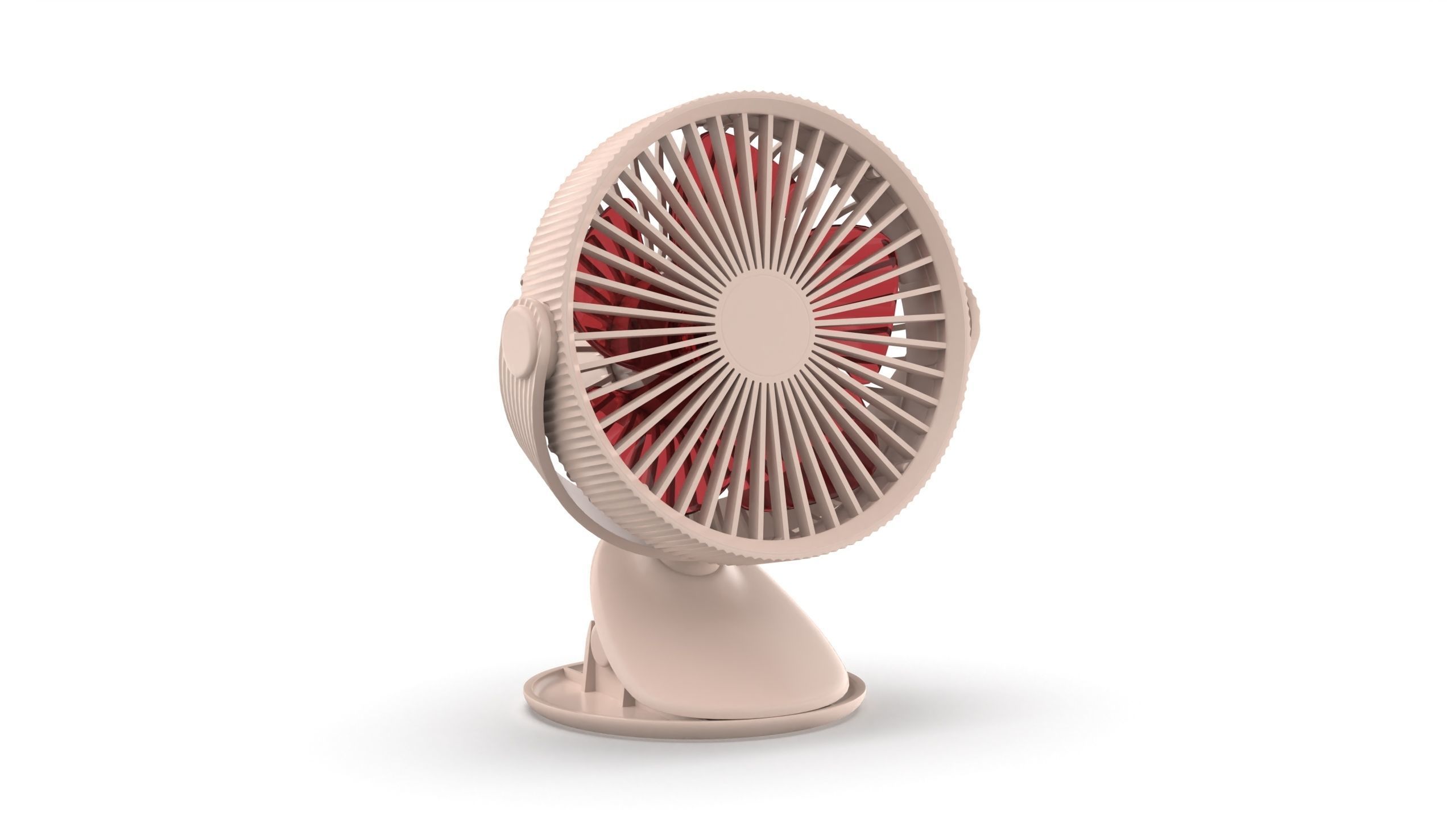 Portable Rechargeable Mini Fan 3D model_6