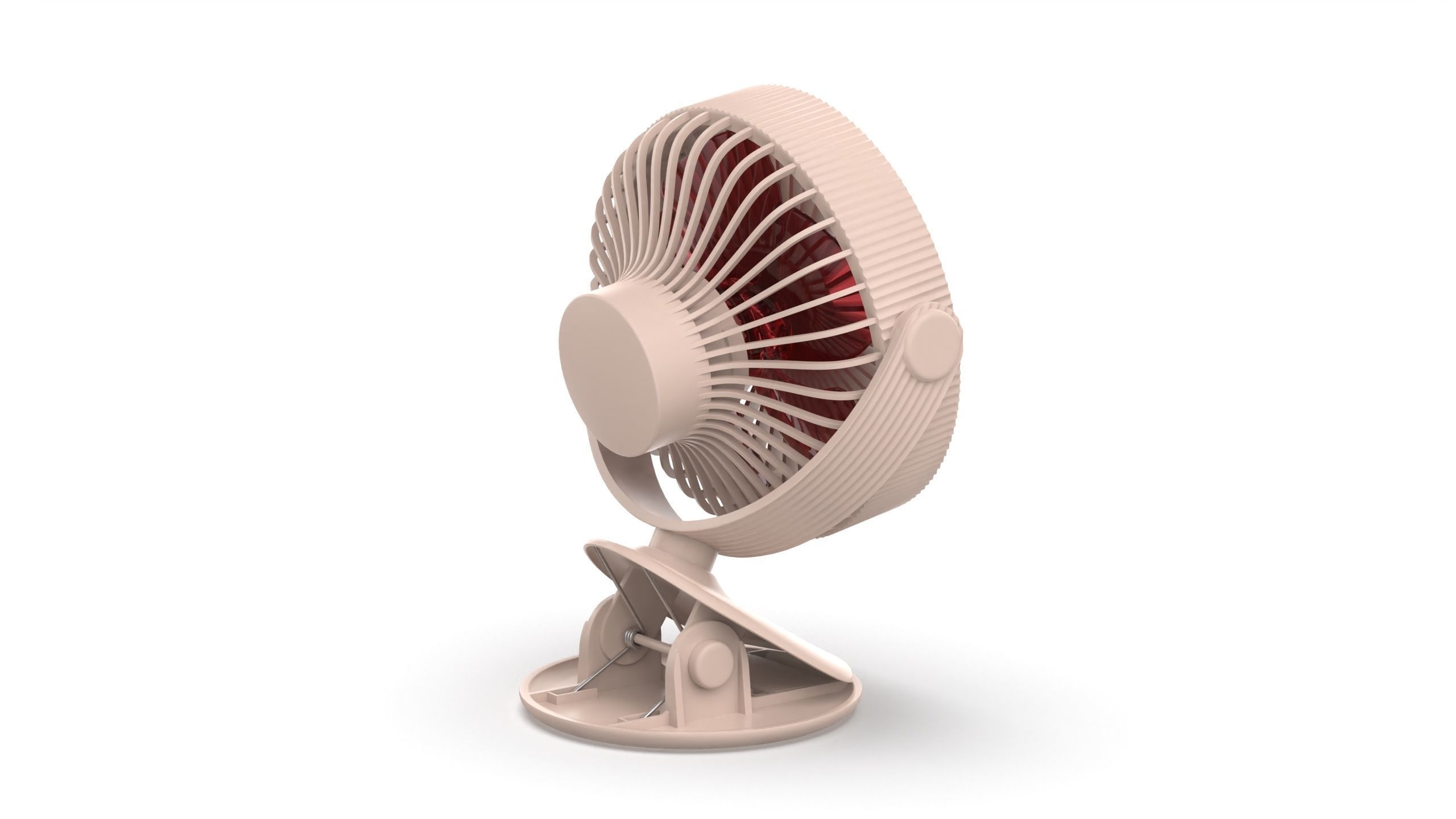 Portable Rechargeable Mini Fan 3D model_7