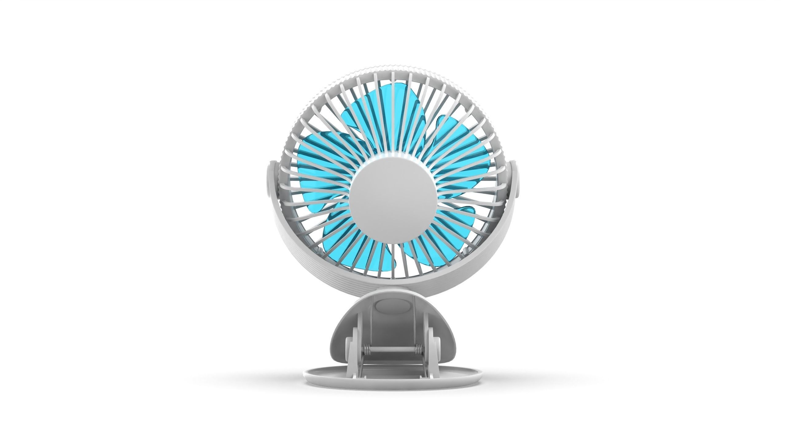 Portable Rechargeable Mini Fan 3D model_4