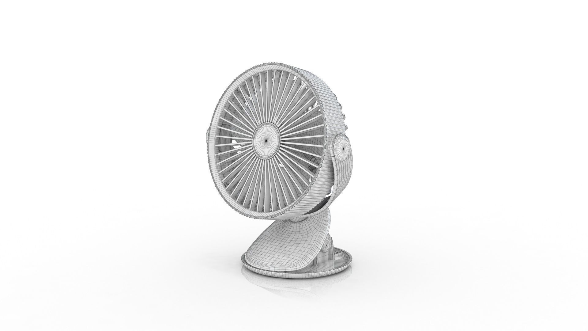 Portable Rechargeable Mini Fan 3D model_14