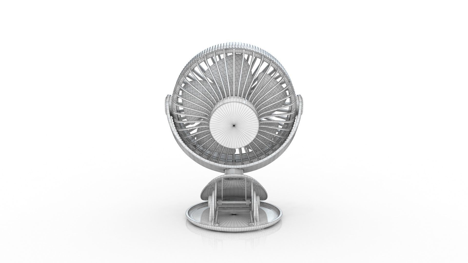 Portable Rechargeable Mini Fan 3D model_16