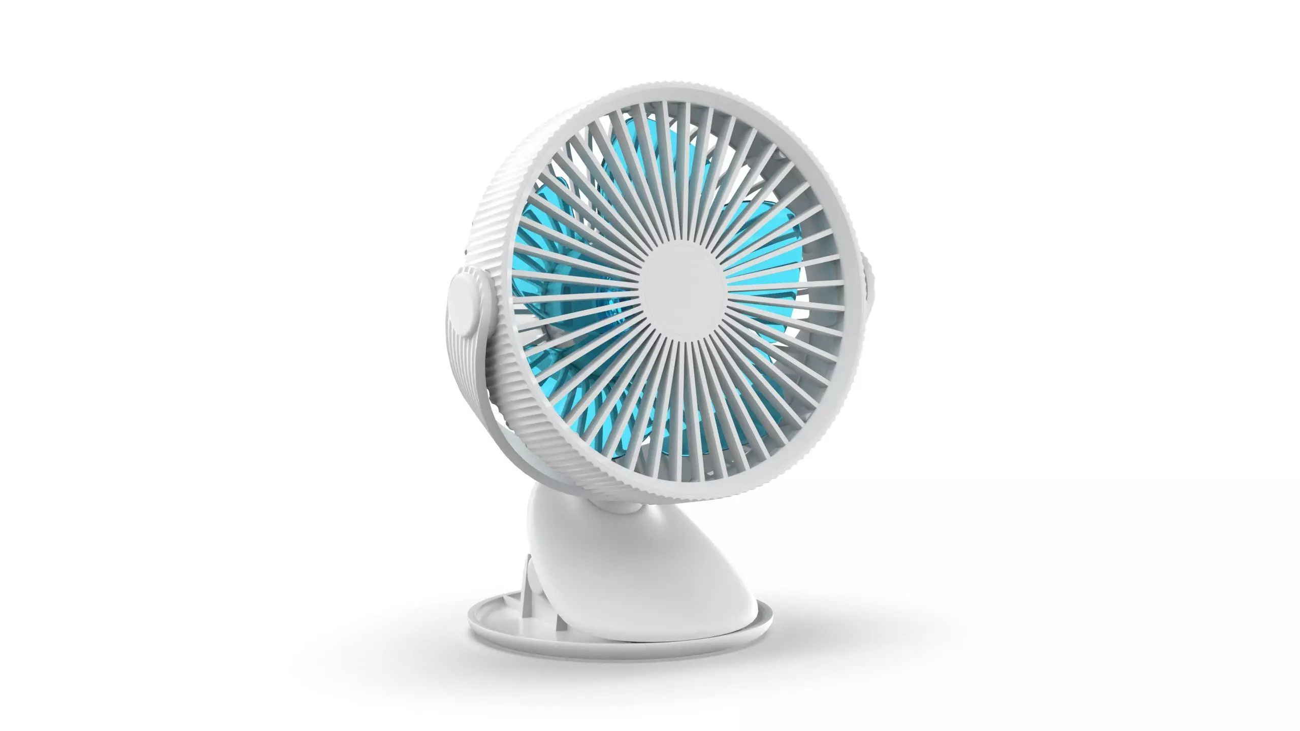 Portable Rechargeable Mini Fan 3D model_0