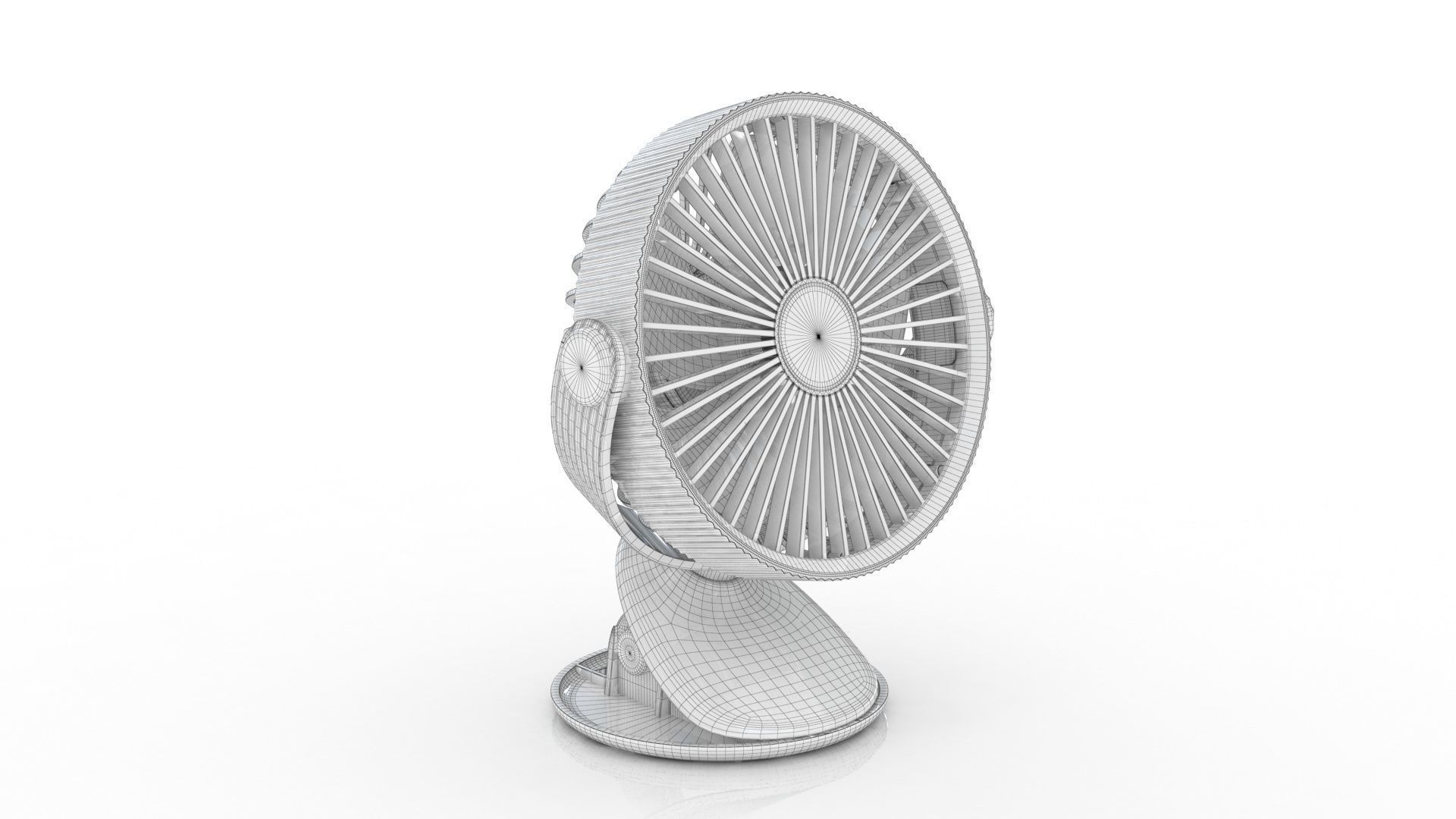 Portable Rechargeable Mini Fan 3D model_12