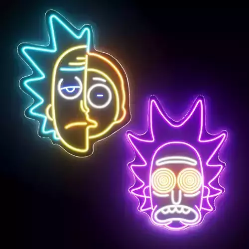 Rick and Morty Neon Sign