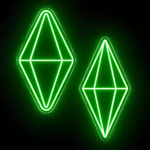 The Sims Diamond Neon Sign