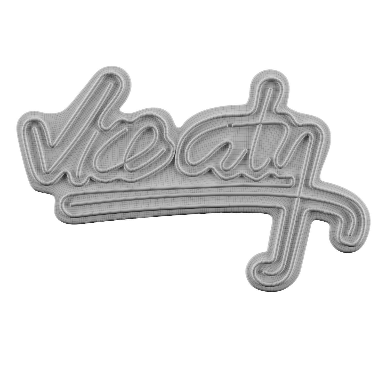 Vice City Neon Sign 3D model_1