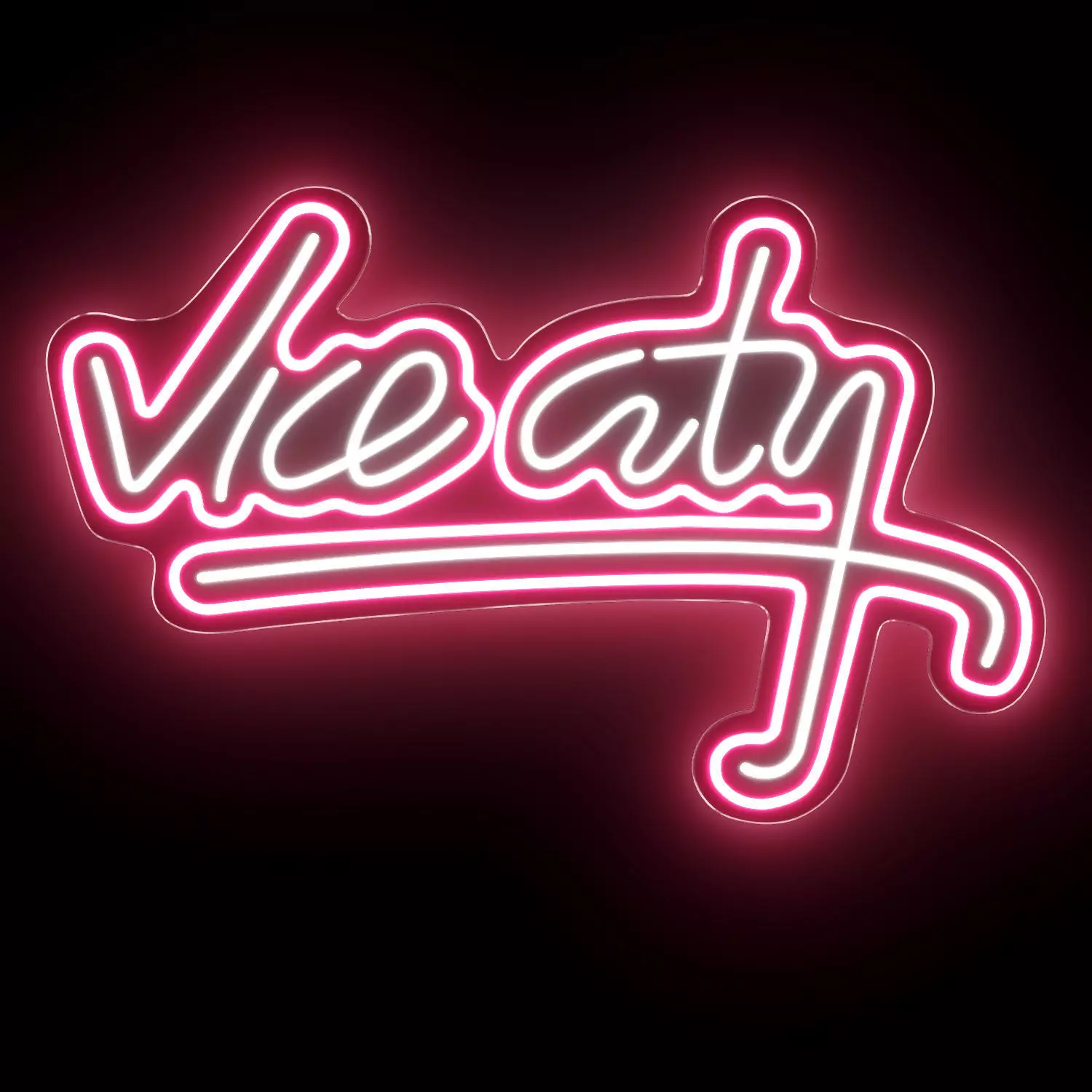 Vice City Neon Sign 3D model_0