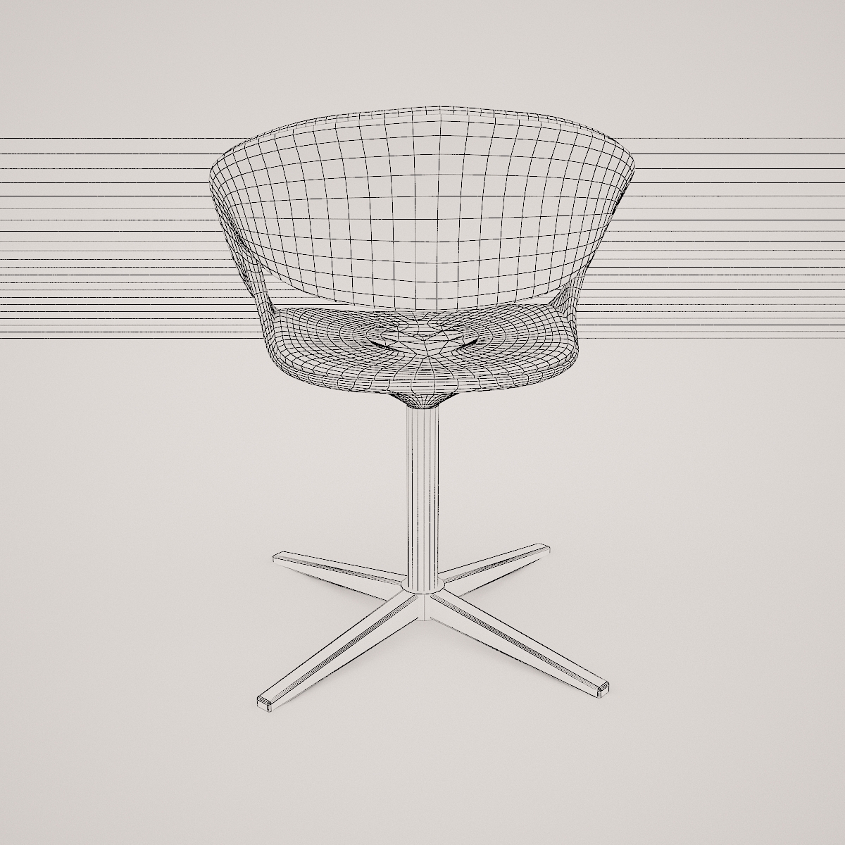 lox bucket seat chair by walter knoll  3d model  3D model_6