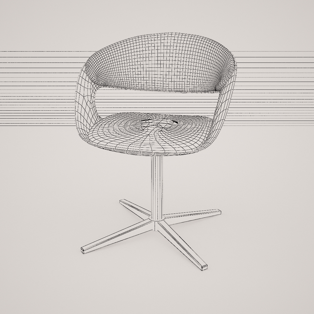 lox bucket seat chair by walter knoll  3d model  3D model_16
