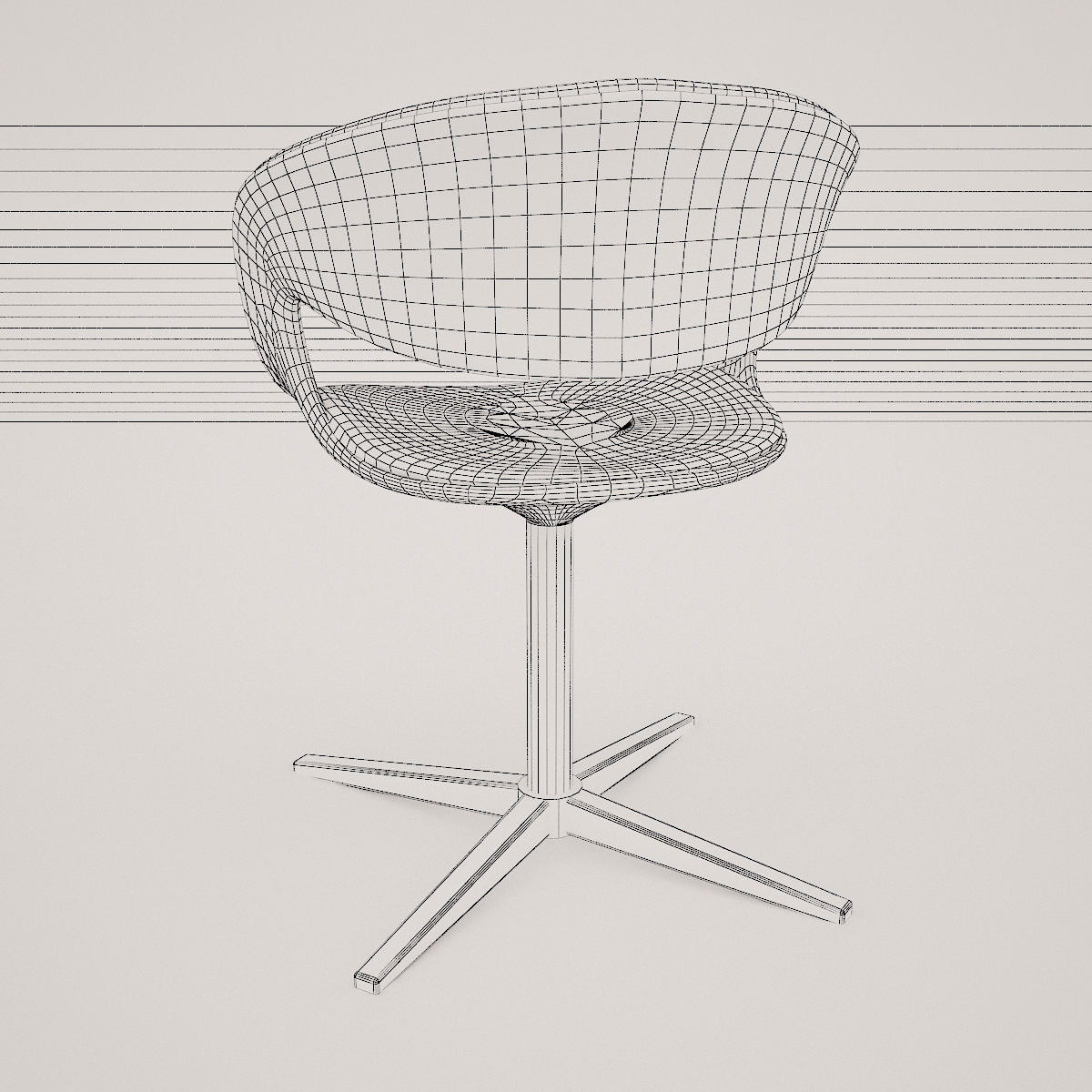 lox bucket seat chair by walter knoll  3d model  3D model_28