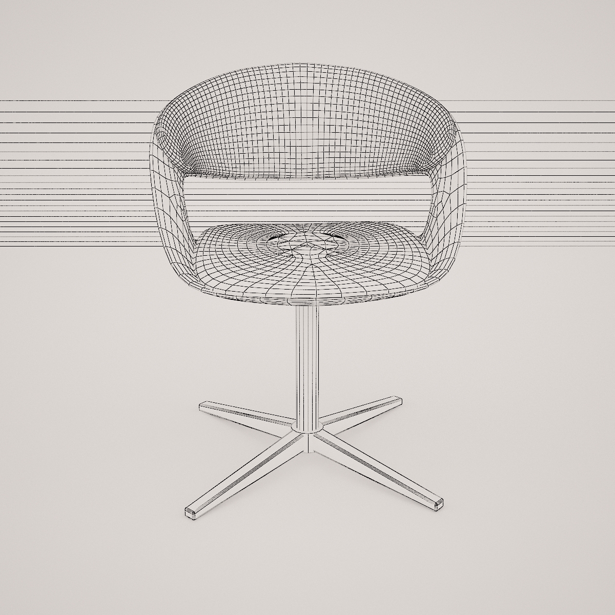 lox bucket seat chair by walter knoll  3d model  3D model_15