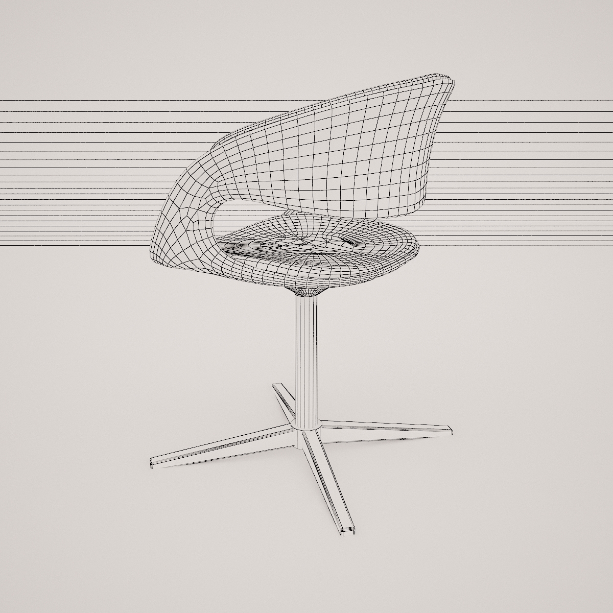 lox bucket seat chair by walter knoll  3d model  3D model_23