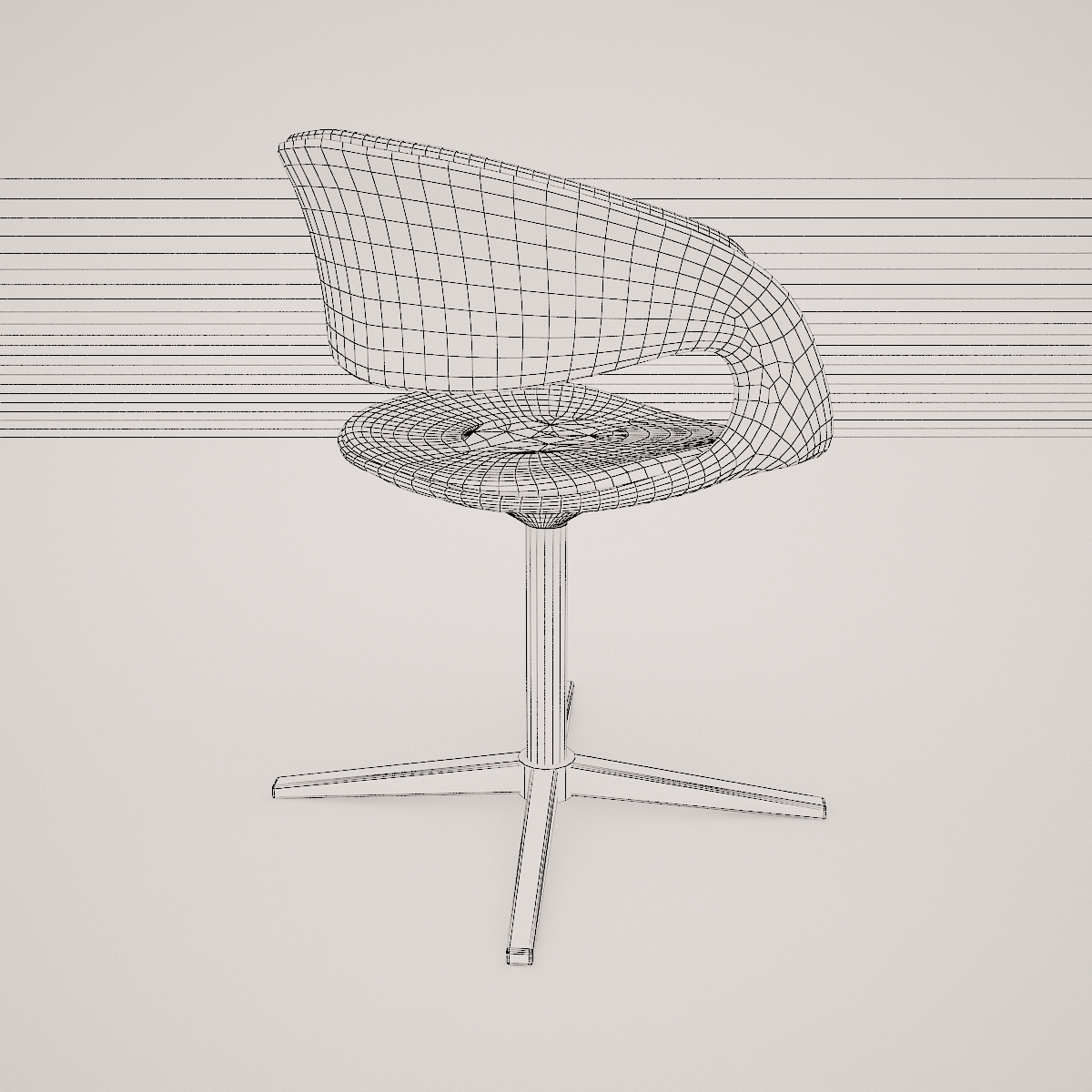 lox bucket seat chair by walter knoll  3d model  3D model_8
