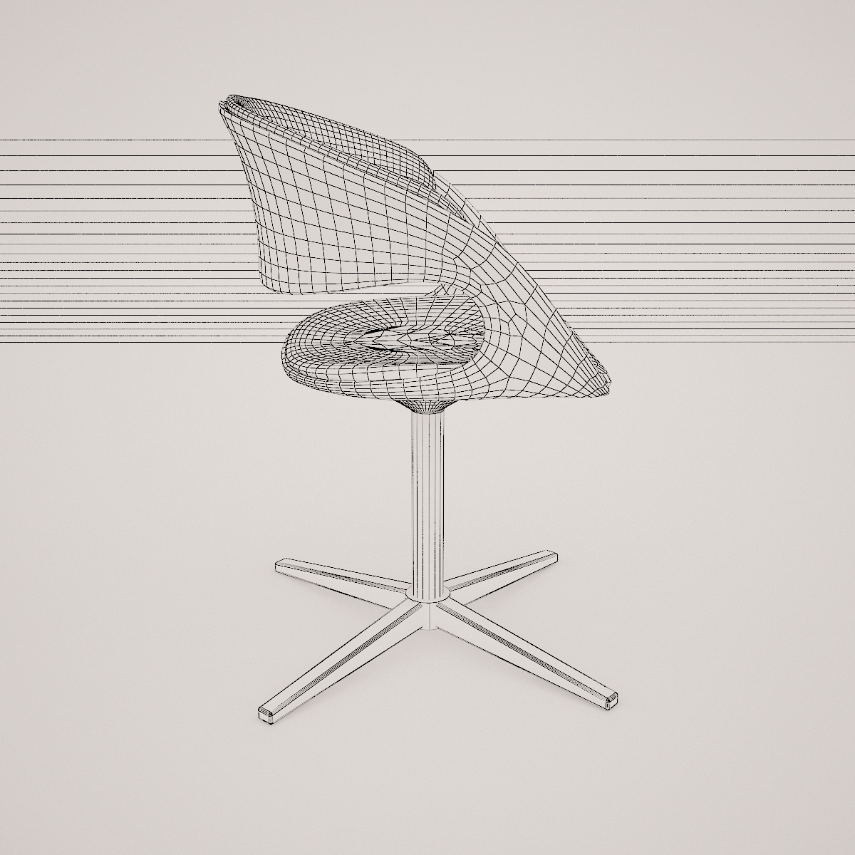 lox bucket seat chair by walter knoll  3d model  3D model_10