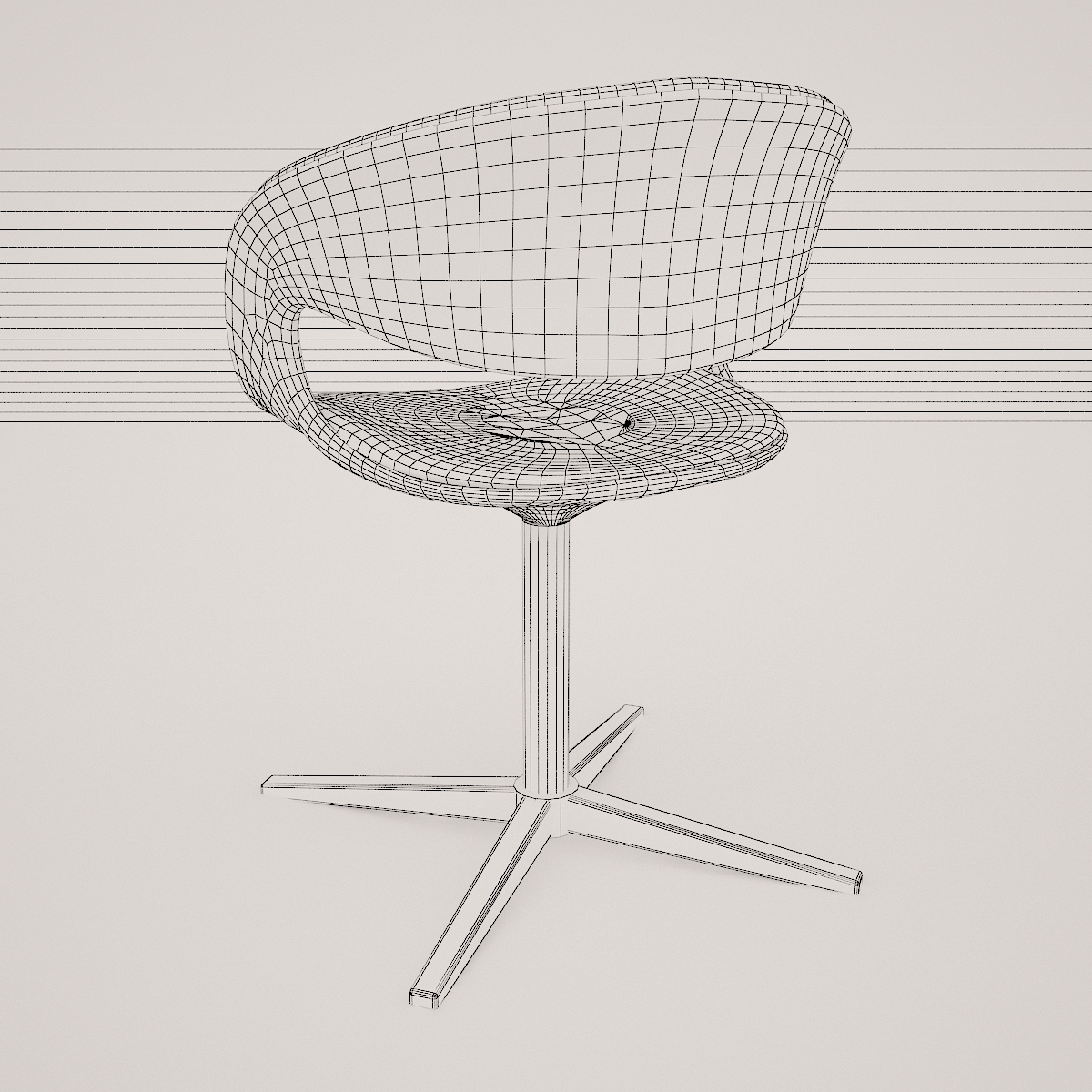 lox bucket seat chair by walter knoll  3d model  3D model_26