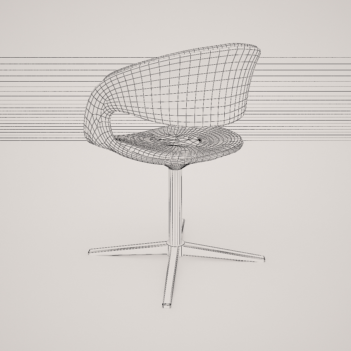 lox bucket seat chair by walter knoll  3d model  3D model_24
