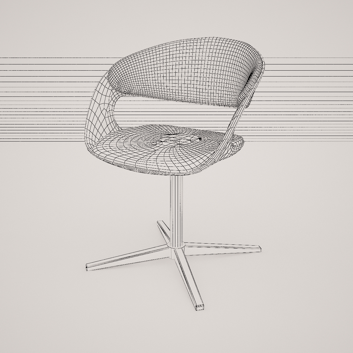 lox bucket seat chair by walter knoll  3d model  3D model_17