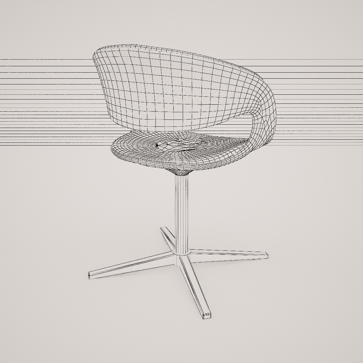 lox bucket seat chair by walter knoll  3d model  3D model_5