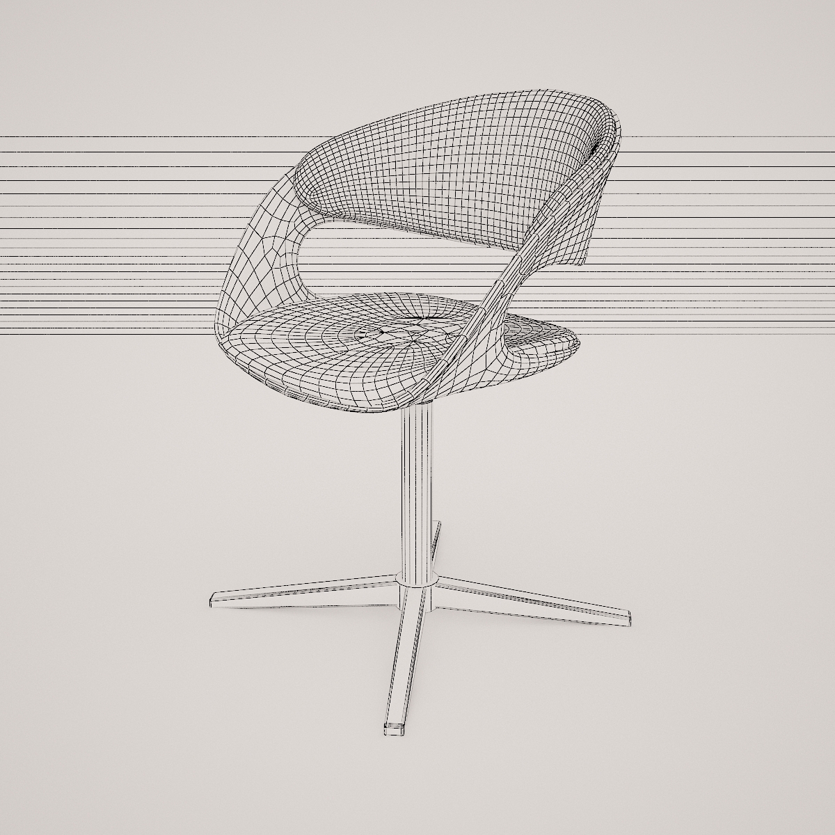 lox bucket seat chair by walter knoll  3d model  3D model_18
