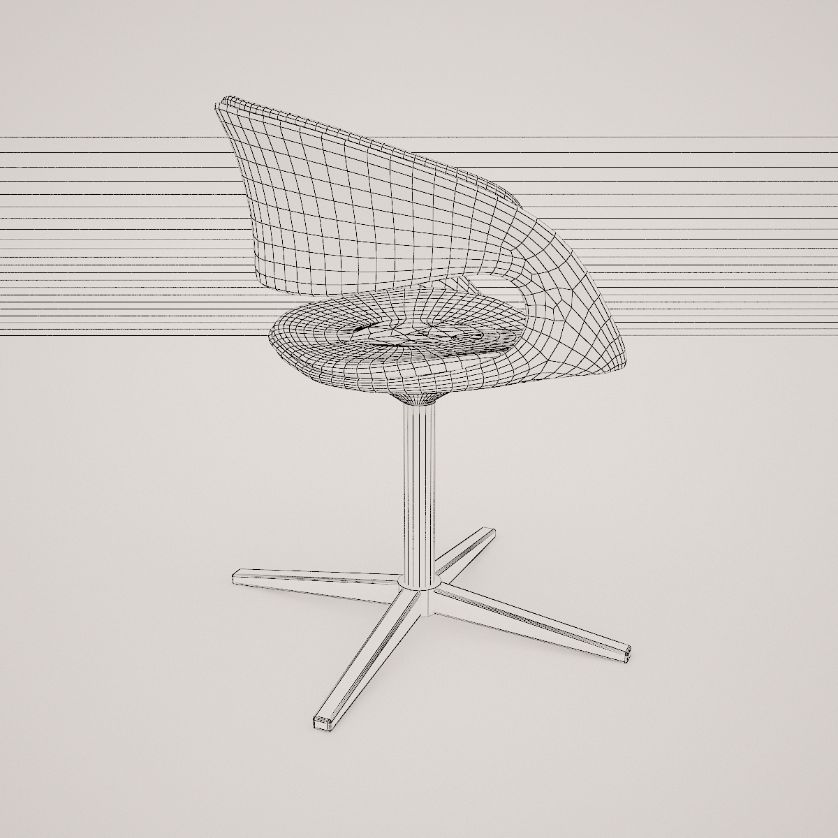 lox bucket seat chair by walter knoll  3d model  3D model_9