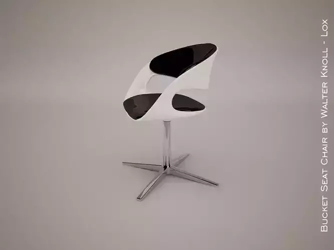 lox bucket seat chair by walter knoll  3d model  3D model
