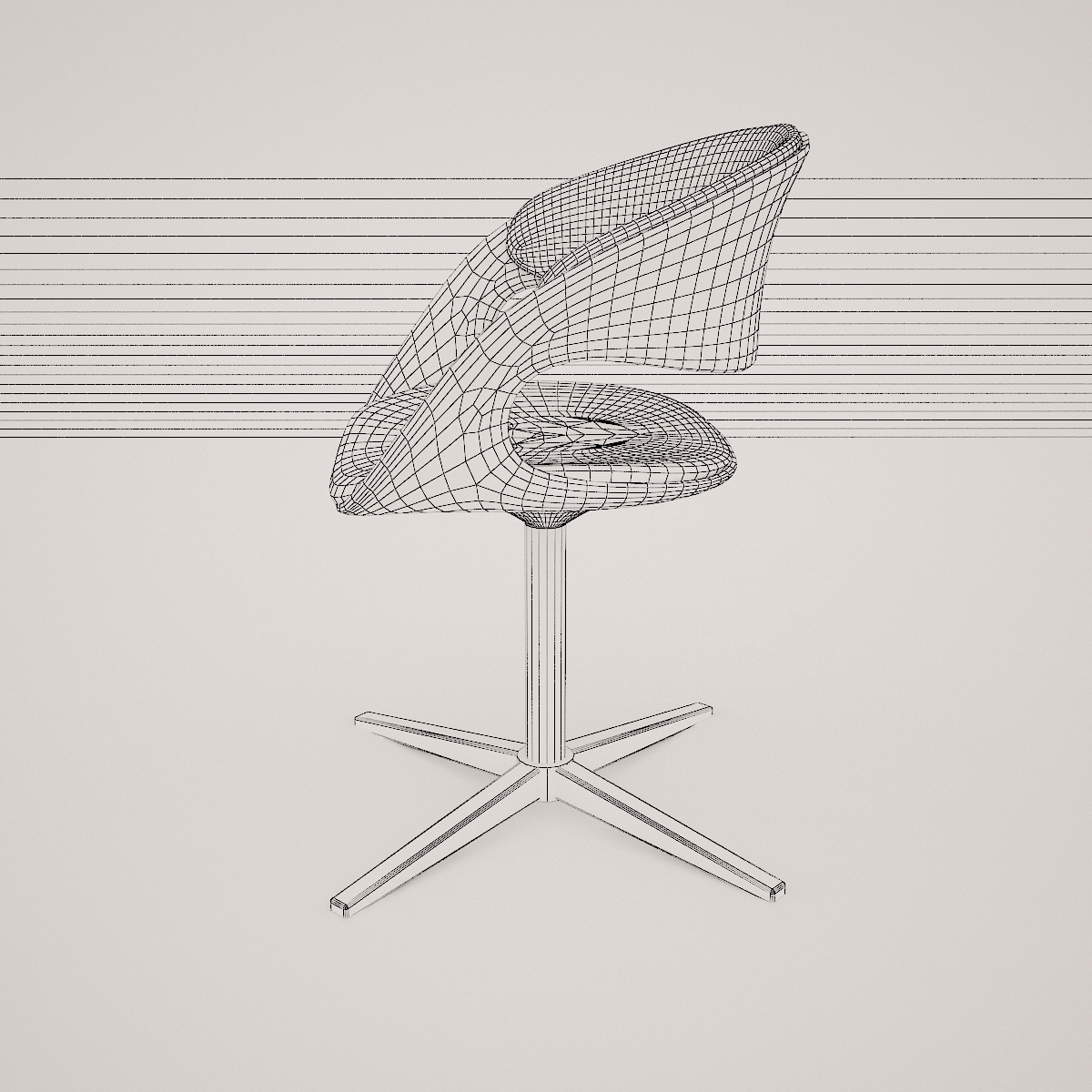 lox bucket seat chair by walter knoll  3d model  3D model_20