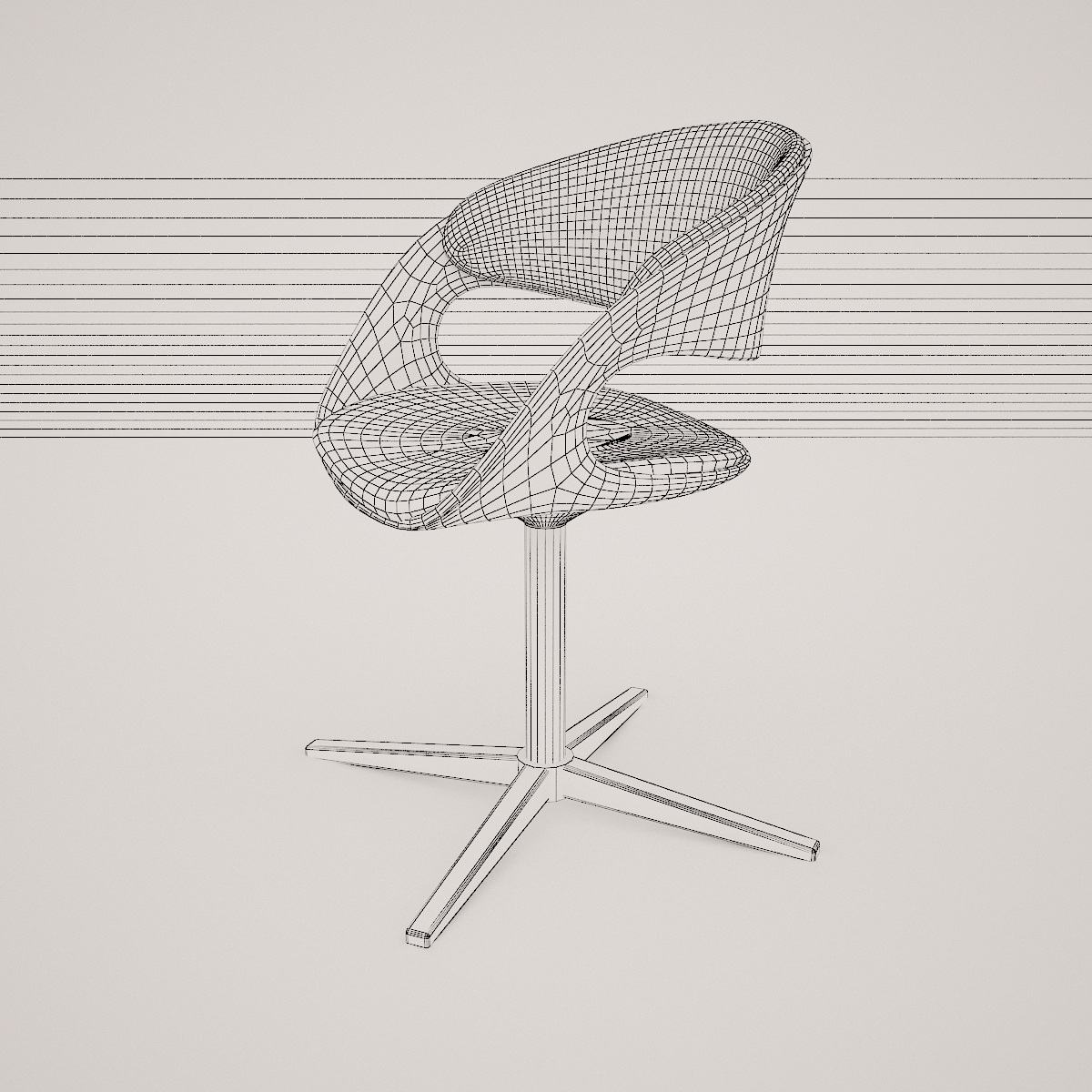 lox bucket seat chair by walter knoll  3d model  3D model_19
